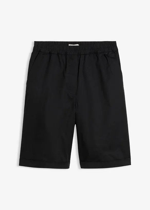 Bermuda in misto cotone paper touch, bonprix