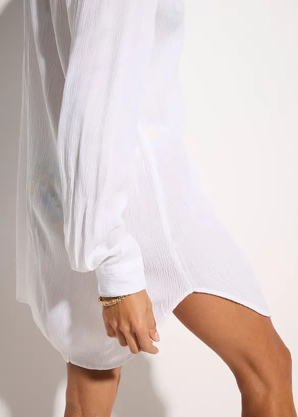 Camicia lunga da spiaggia in viscosa fluente, bonprix
