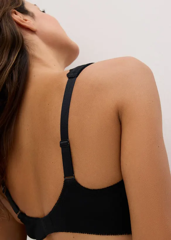 Reggiseno t-shirt minimizer senza ferretto con cotone biologico (pacco da 2), bonprix