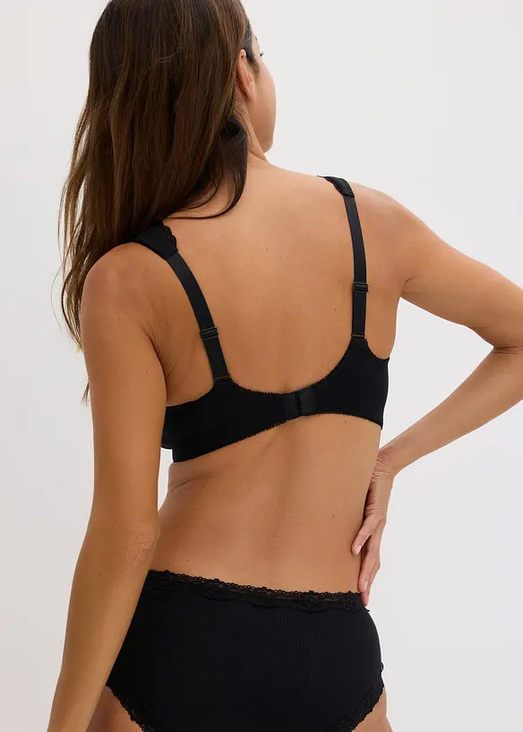 Reggiseno t-shirt minimizer senza ferretto con cotone biologico (pacco da 2), bonprix