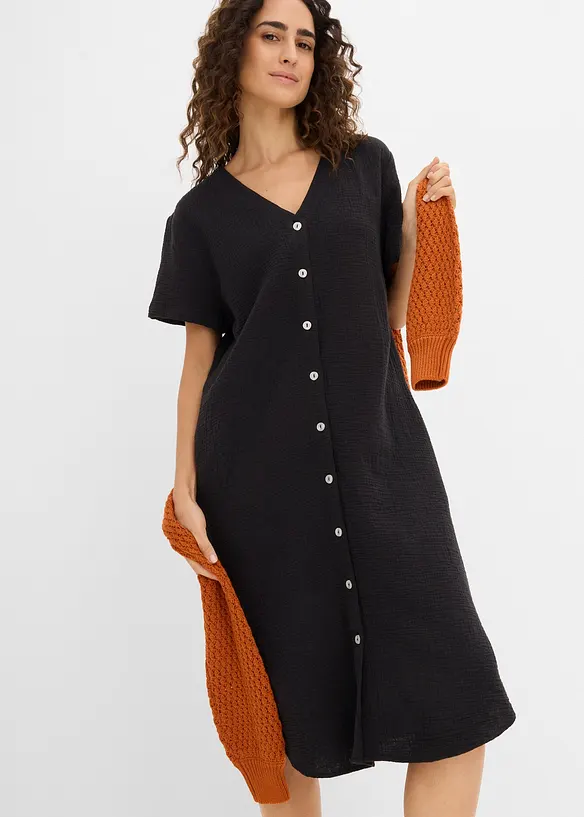 Abito chemisier in soffice mussola, bonprix