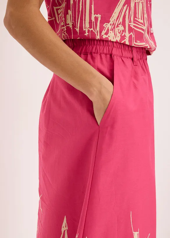 Gonna midi in puro cotone biologico, bonprix