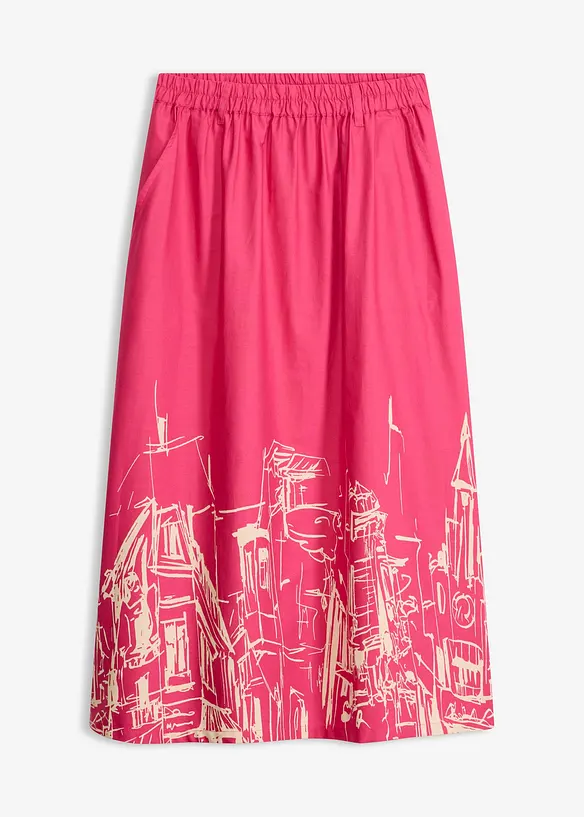 Gonna midi in puro cotone biologico, bonprix