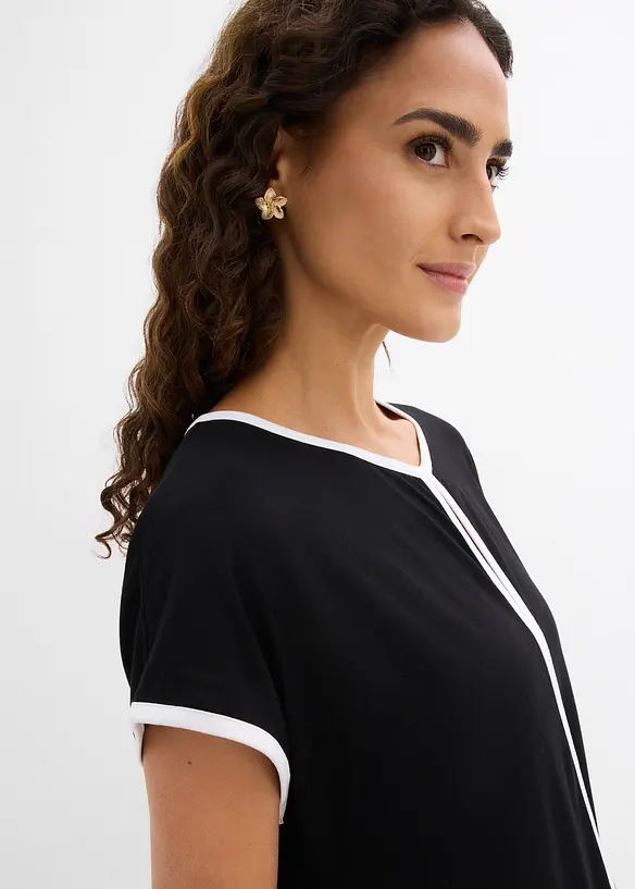 Maglia con bordi a contrasto, bonprix