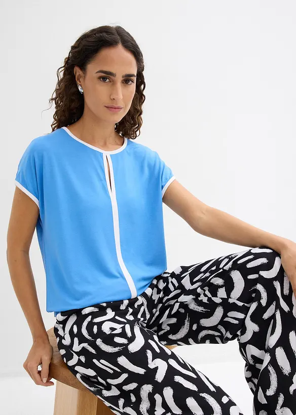 Maglia con bordi a contrasto, bonprix