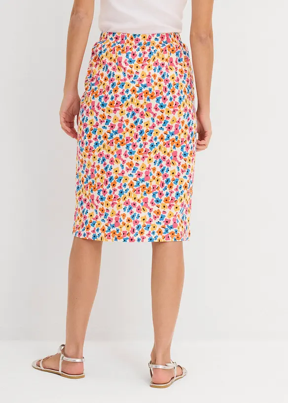 Gonna in jersey di misto viscosa e cotone, bonprix