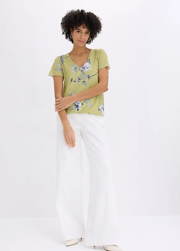 Maglia con fondo elastico, bonprix