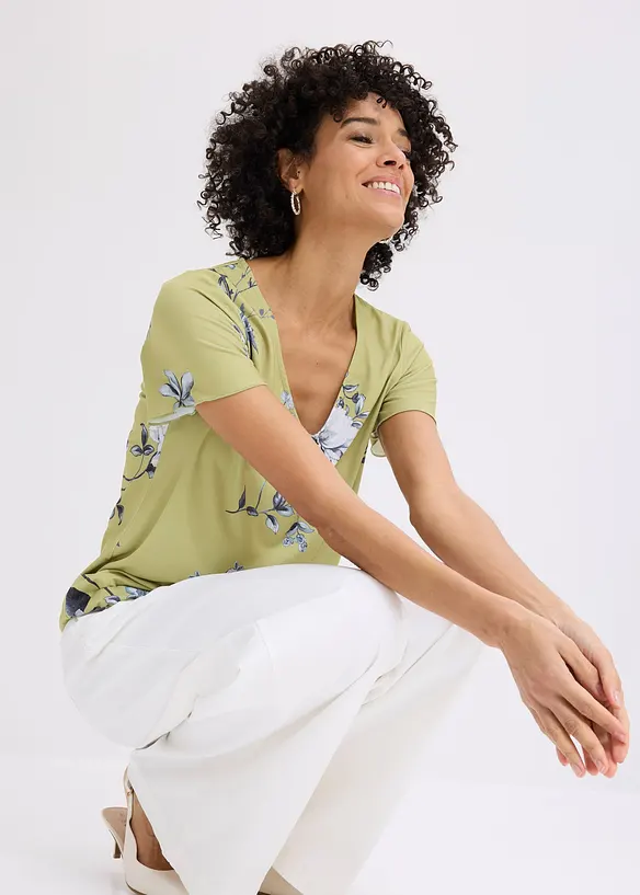 Maglia con fondo elastico, bonprix