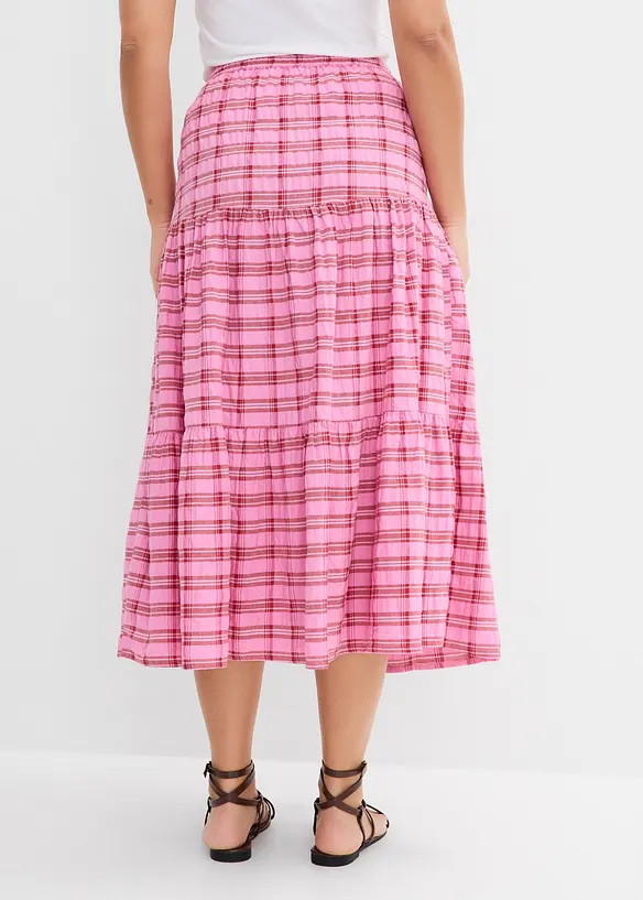 Gonna midi in puro cotone, bonprix