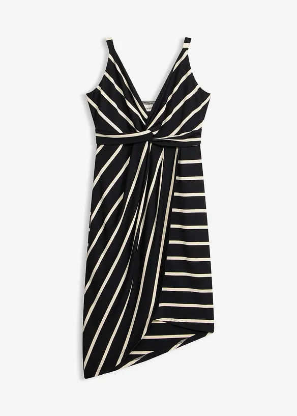 Abito di jersey con scollatura profonda, bonprix