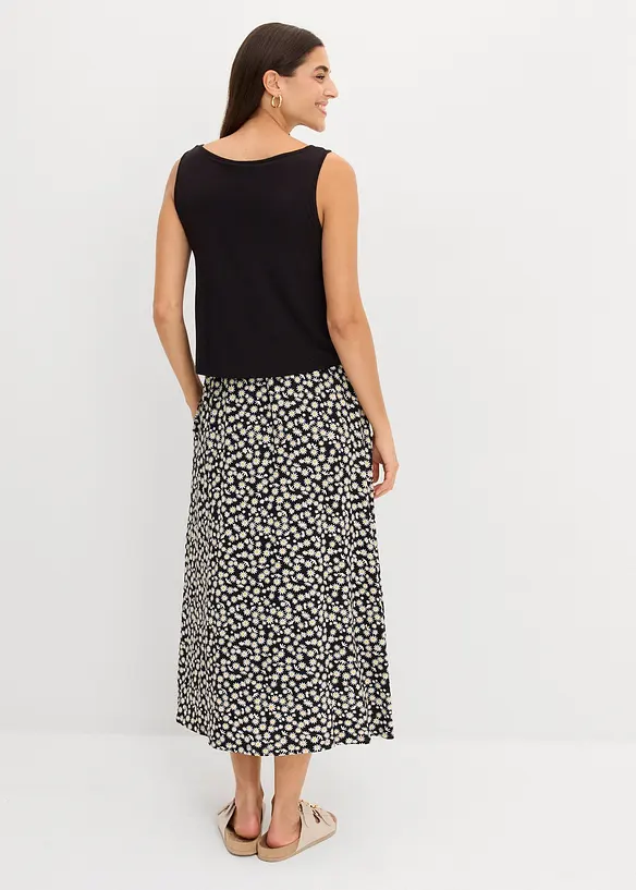 Abito in jersey di misto viscosa e elastan fluido, bonprix