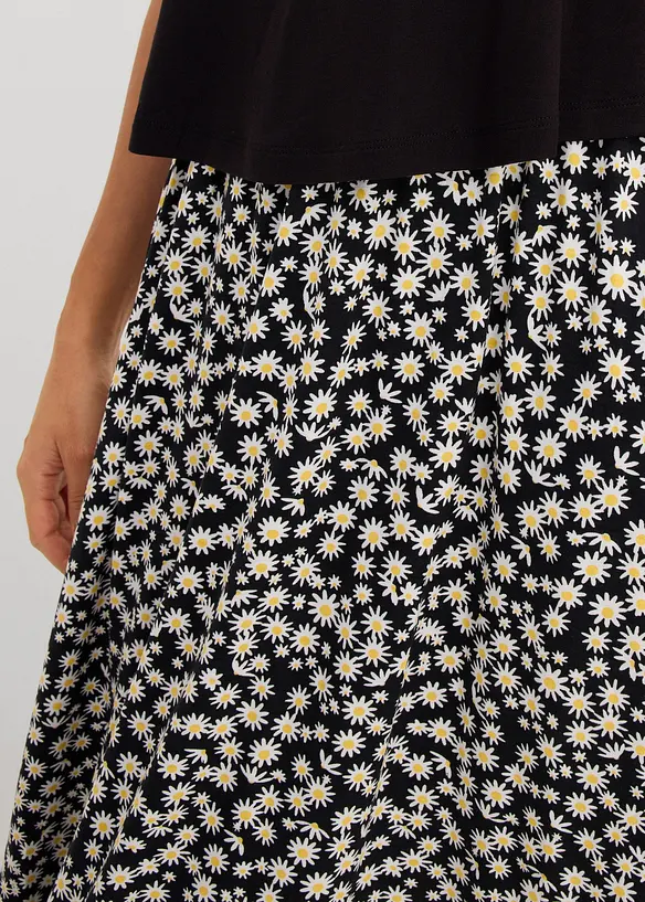 Abito in jersey di misto viscosa e elastan fluido, bonprix