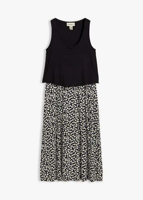 Abito in jersey di misto viscosa e elastan fluido, bonprix