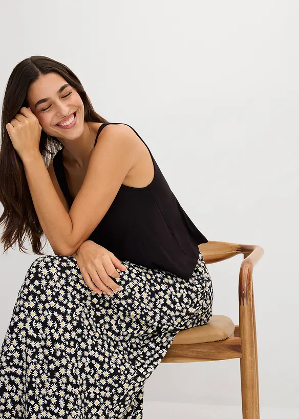 Abito in jersey di misto viscosa e elastan fluido, bonprix