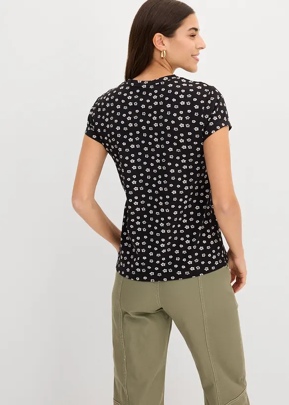 Maglia in misto cotone ed elastan (pacco da 3), bonprix