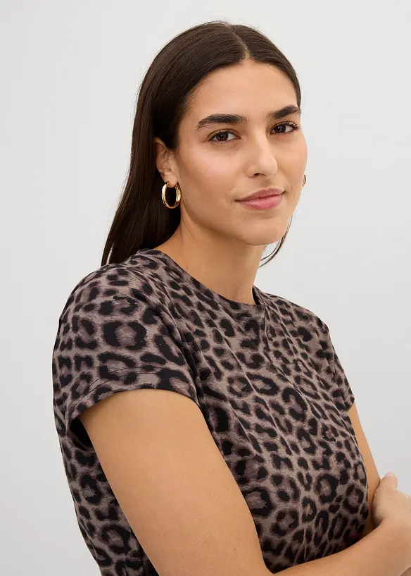 Maglia in misto cotone ed elastan (pacco da 3), bonprix