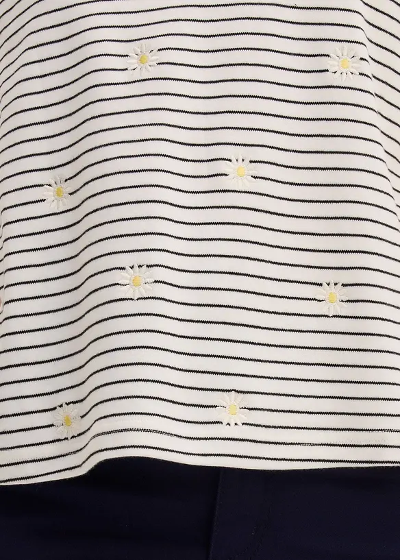 T-shirt in puro cotone a righe, bonprix