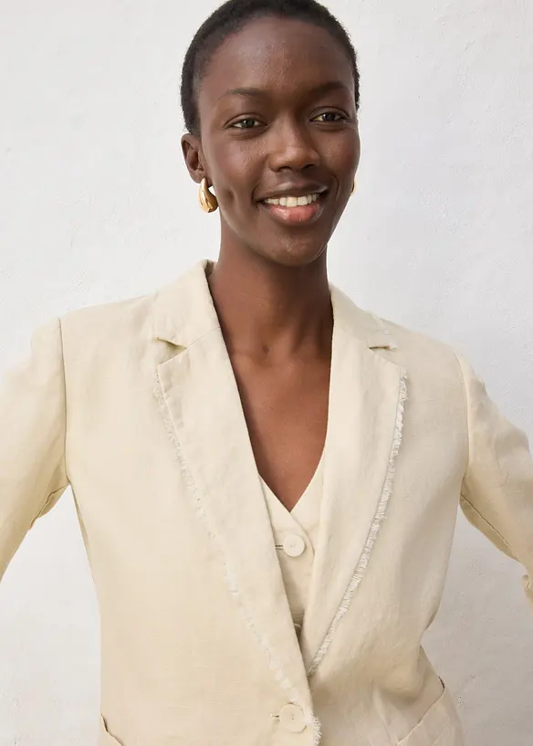 Blazer in puro lino, bonprix