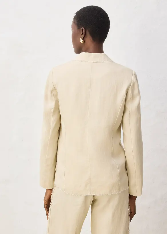 Blazer in puro lino, bonprix