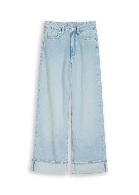 Jeans wide leg Tom Tailor, vita media, Tom Tailor