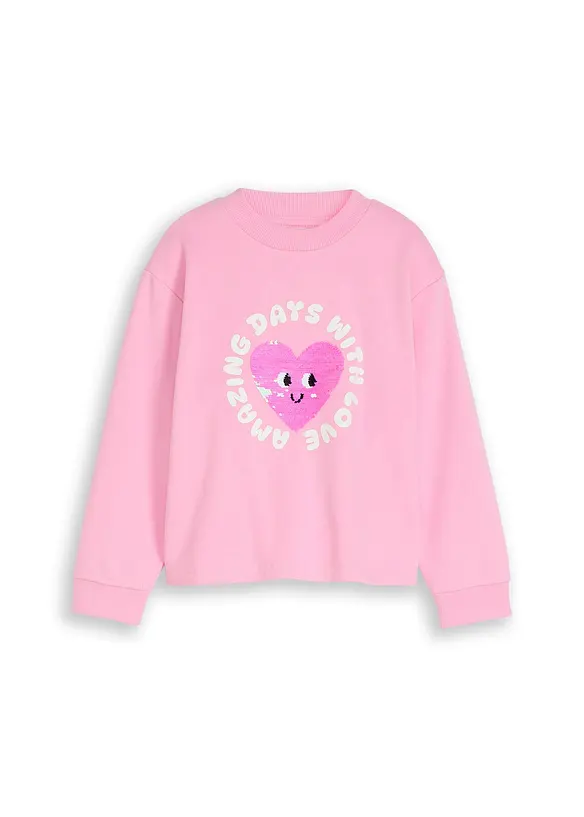 Felpa Tom Tailor con paillettes reversibili, Tom Tailor