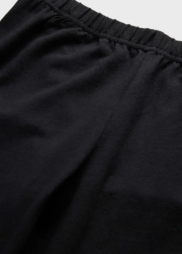Leggings a pinocchietto in misto cotone biologico elasticizzato (pacco da 4), bonprix