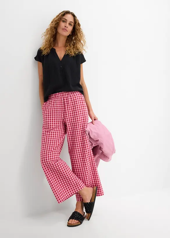 Pantaloni culotte in puro cotone, bonprix
