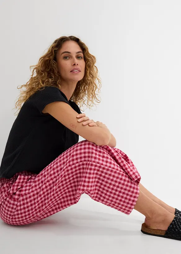Pantaloni culotte in puro cotone, bonprix