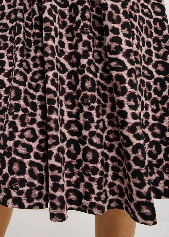 Abito di jersey leopardato, bonprix