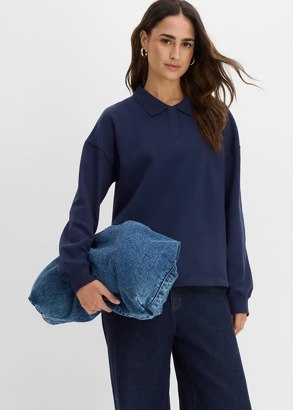 Felpa in puro cotone biologico, bonprix