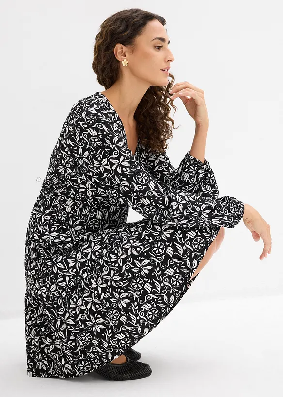 Abito tunica in cr&ecirc;pe leggero, bonprix