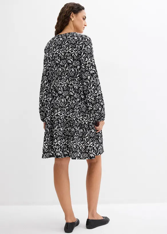 Abito tunica in cr&ecirc;pe leggero, bonprix