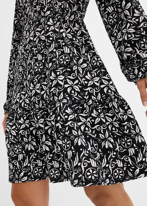 Abito tunica in cr&ecirc;pe leggero, bonprix