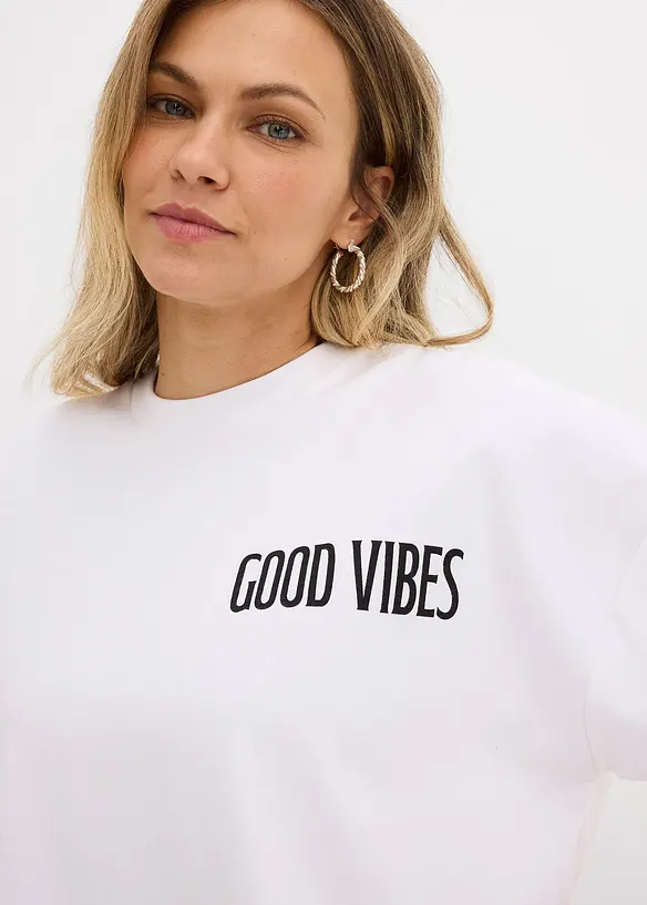 Maxi maglia in puro cotone biologico, bonprix