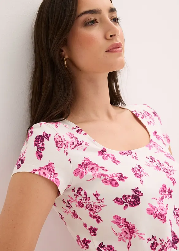Maglia in cotone elasticizzato, bonprix