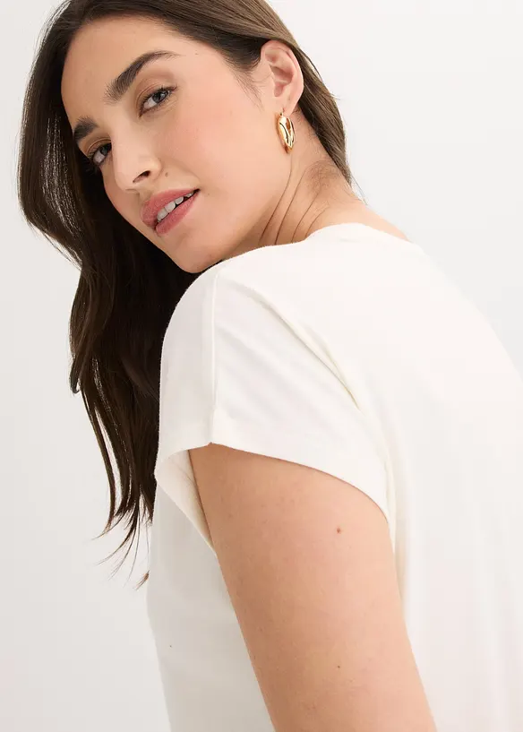 Maglia in cotone elasticizzato, bonprix