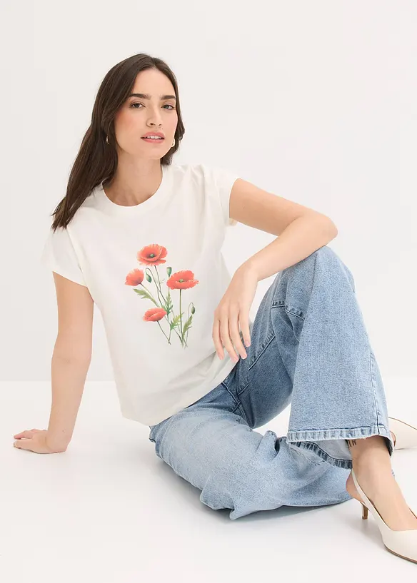 Maglia in cotone elasticizzato, bonprix