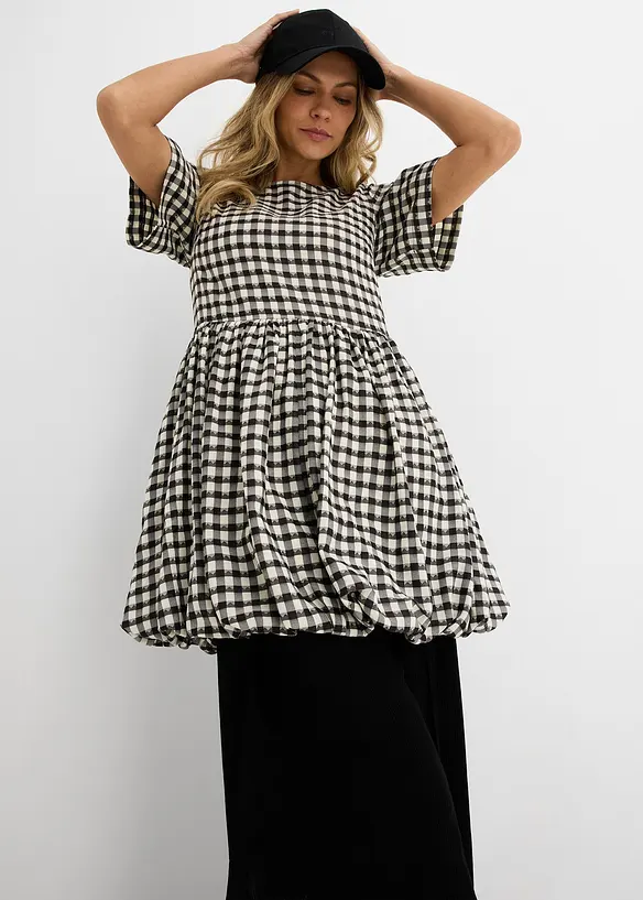 Abito corto con fondo a palloncino, bonprix