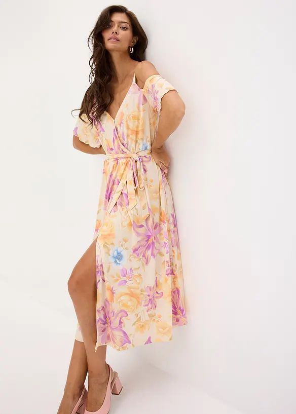 Abito midi con cut-out alle spalle, bonprix