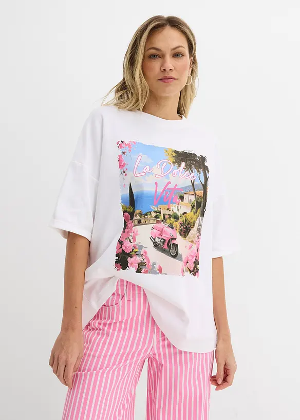 Maxi maglia in puro cotone biologico, bonprix