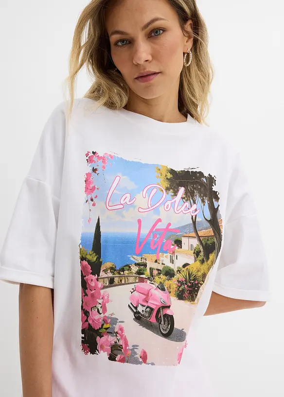 Maxi maglia in puro cotone biologico, bonprix