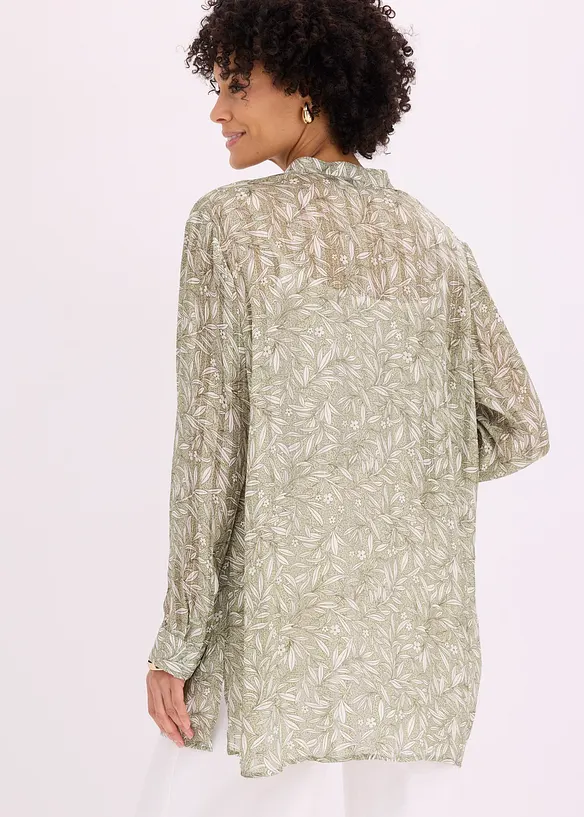 Camicetta lunga di chiffon, bonprix