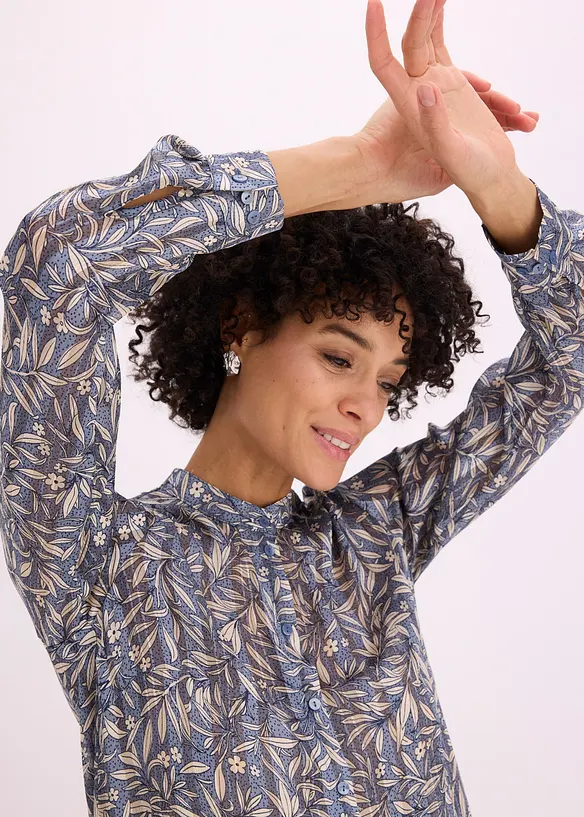 Camicetta lunga di chiffon, bonprix