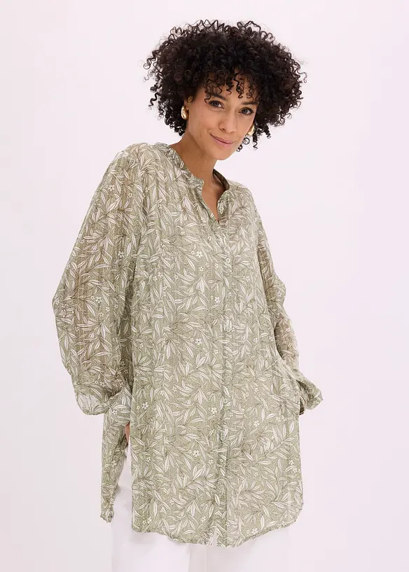 Camicetta lunga di chiffon, bonprix