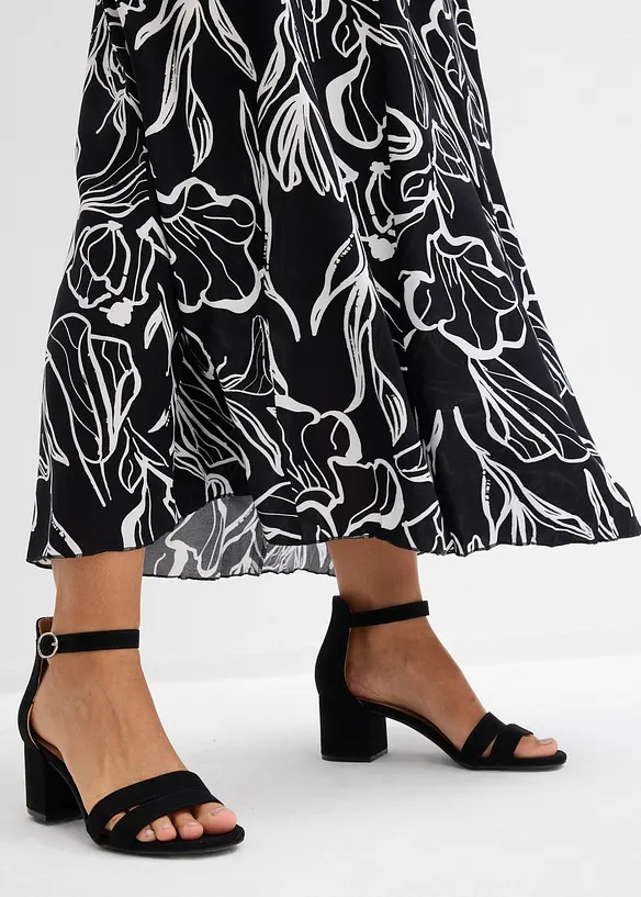 Gonna lunga in viscosa con effetto stropicciato, bonprix