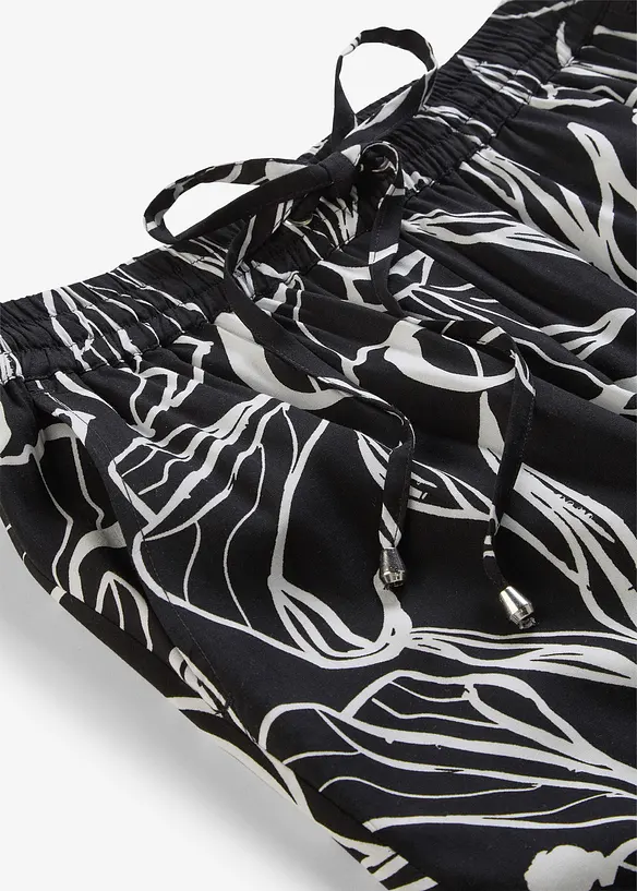 Pantaloni in viscosa con elastico in vita, bonprix