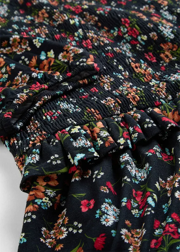 Abito midi in jersey di misto viscosa, bonprix