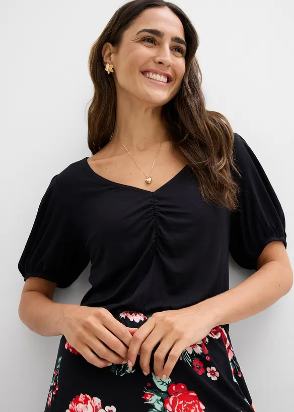 Abito lungo in misto viscosa, bonprix