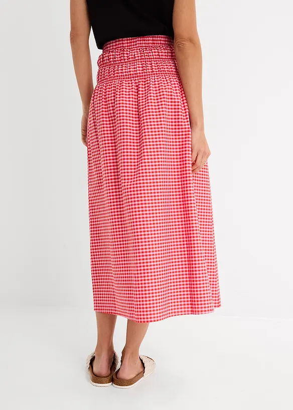 Gonna lunga in misto cotone elasticizzato, bonprix