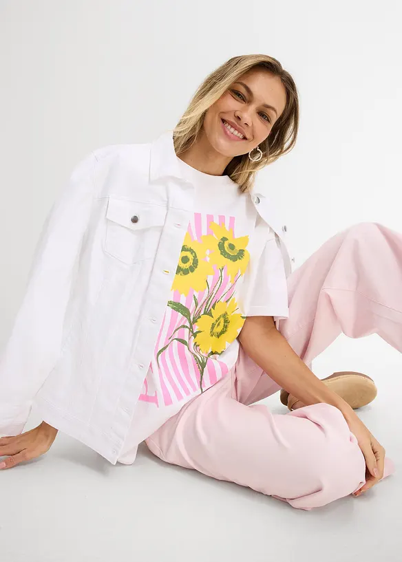 Maxi maglia in puro cotone biologico, bonprix